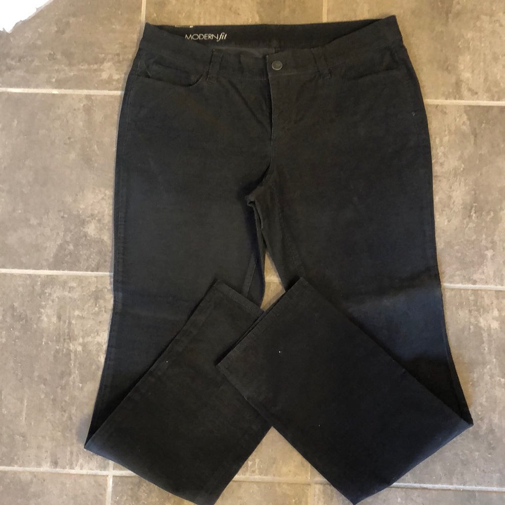Black Corduroy Bootcut Jeans